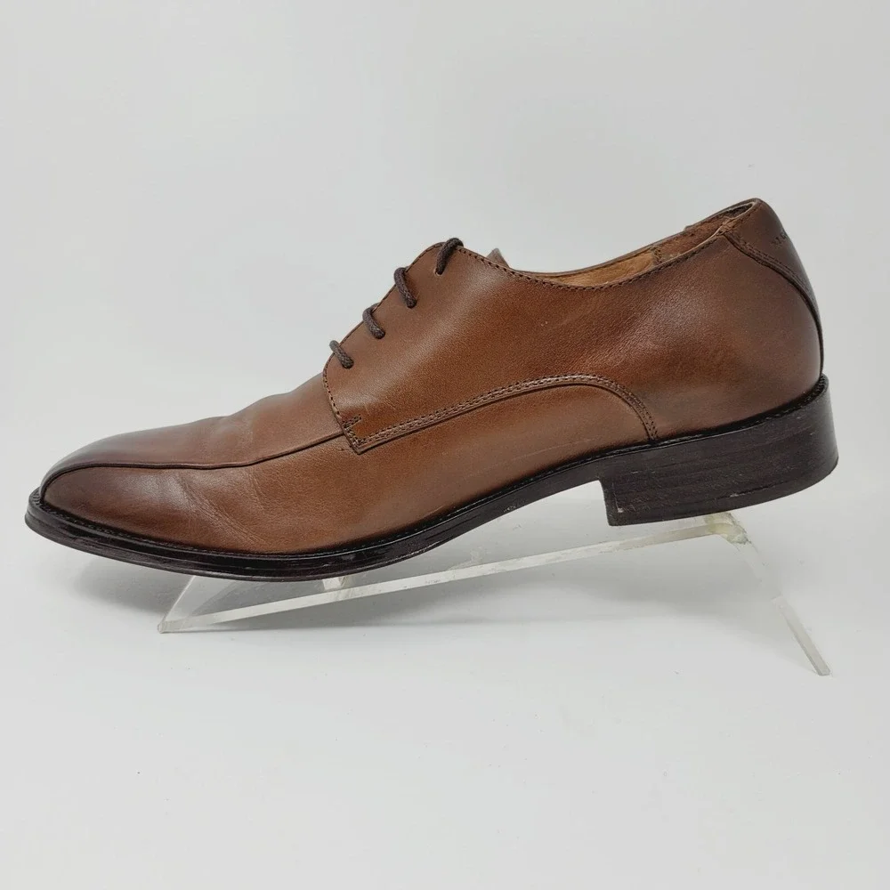 Mark Nason Mens Oxfords Sz 11.5 M Brown Bicycle Toe Memory Foam Lux Dress Shoes